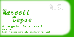 marcell dezse business card